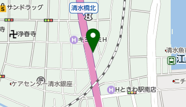 リパーク清水真砂町の地図画像