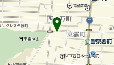 リパーク松山東雲町第2の地図画像