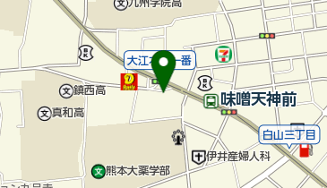 リパーク熊本大江本町の地図画像