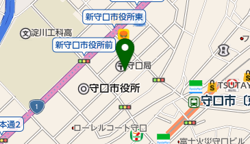 新・守口郵便局駐車場の地図画像