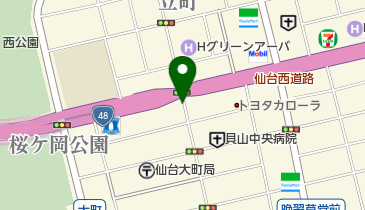 リパーク仙台広瀬通第9の地図画像