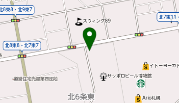 リパークサッポロビール園第1駐車場の地図画像