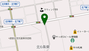 リパークサッポロビール園第2駐車場の地図画像