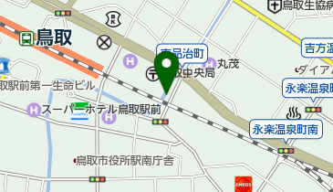 鳥取中央郵便局駐車場の地図画像