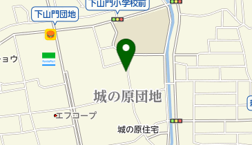 城の原団地の地図画像