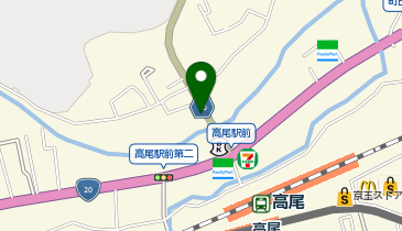 多摩信用金庫高尾支店駐車場の地図画像