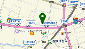 リパーク久留米東町第12の地図画像