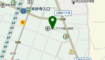 上熊本2丁目の地図画像