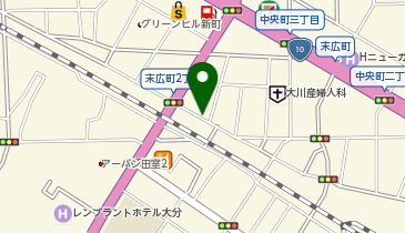 大分末広町2丁目の地図画像