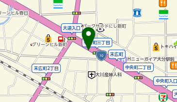リパーク大分末広町2丁目第2の地図画像