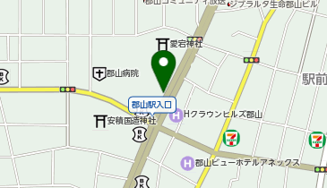 ゆうちょ銀行郡山店駐車場の地図画像