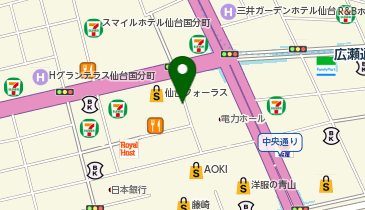 リパークフォーラスお客さま駐車場の地図画像