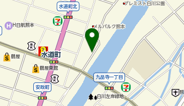 リパーク熊本水道町第3の地図画像