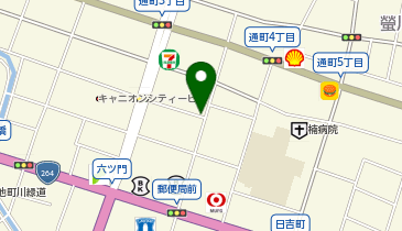 リパーク久留米日吉町第5の地図画像
