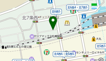 札幌北6西6の地図画像