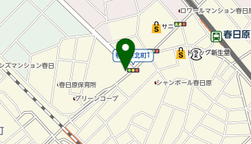 春日原北町の地図画像