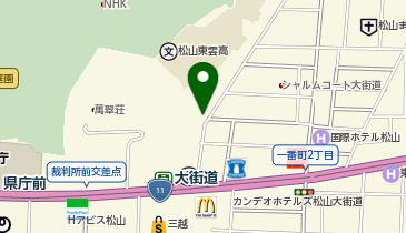 松山大街道3丁目の地図画像