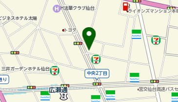リパーク仙台本町第15の地図画像