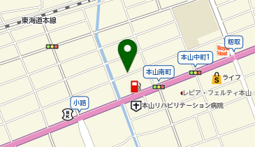 リパーク神戸本山中町2丁目第2の地図画像