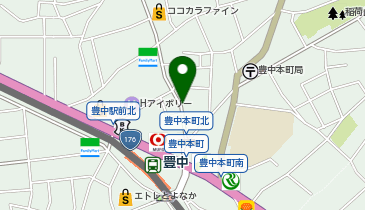 リパーク豊中本町第13の地図画像