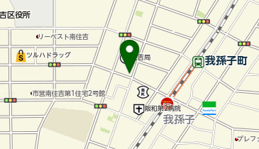 住吉郵便局駐車場の地図画像