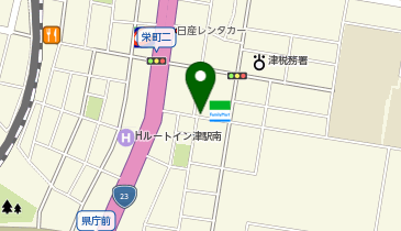リパーク津栄町2丁目の地図画像