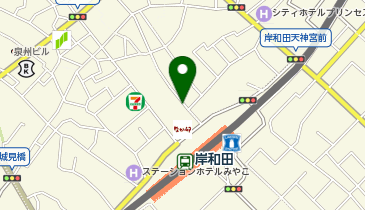 リパーク南海岸和田駅前第4の地図画像