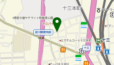 リパーク十三本町2丁目第5の地図画像