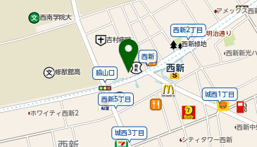 リパーク西新駅前駐車場の地図画像