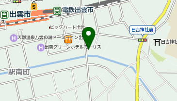 出雲市駅前の地図画像