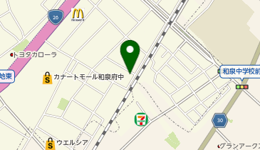 リパーク和泉市府中町の地図画像