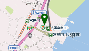 広電宮島口駅前の地図画像