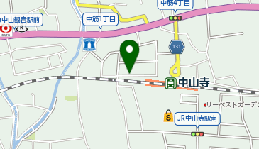 リパーク中山寺駅前第2の地図画像