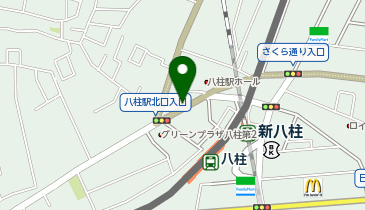 リパーク八柱駅北口の地図画像