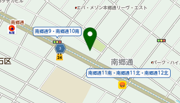 札幌南郷通10丁目北の地図画像