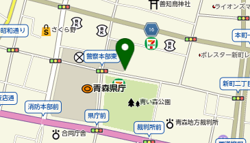 リパーク青森合同庁舎駐車場の地図画像