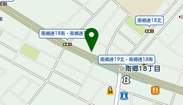 札幌南郷通18丁目北の地図画像