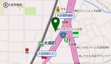 リパーク大森西3丁目第3の地図画像
