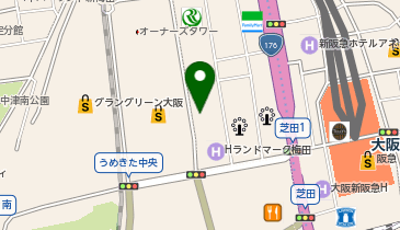 リパーク大阪駅北第4の地図画像