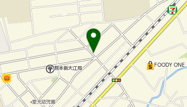 リパーク熊本新大江2丁目の地図画像