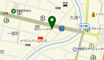 宇都宮大通り3丁目の地図画像