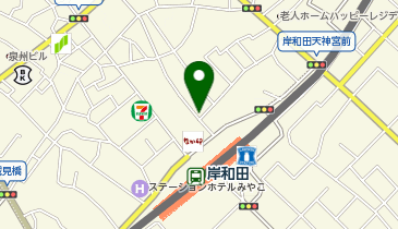 リパーク南海岸和田駅前第5の地図画像