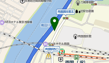両国国技館前の地図画像