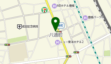 豊橋八通町の地図画像