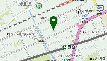 リパーク神戸灘南通6丁目の地図画像