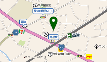 リパーク高津駅前第7の地図画像