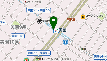 札幌美園駅前の地図画像