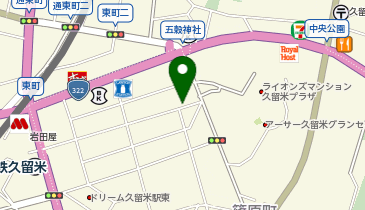 リパーク久留米大手町第6の地図画像