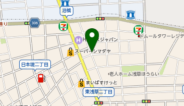 台東区清川2丁目の地図画像