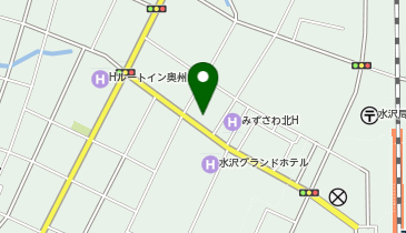 リパーク水沢駅通りの地図画像